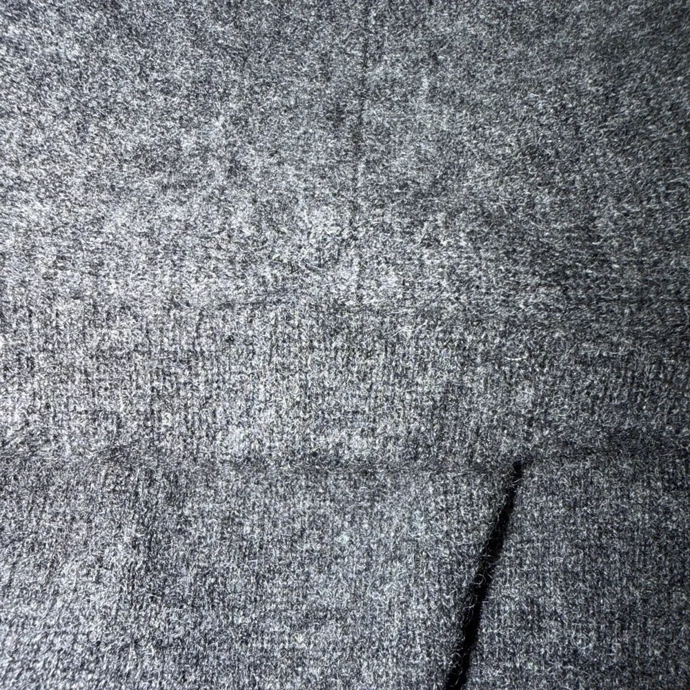 Nicole Miller 100% Cashmere Dark Gray Open Front Cardigan Women's Size M